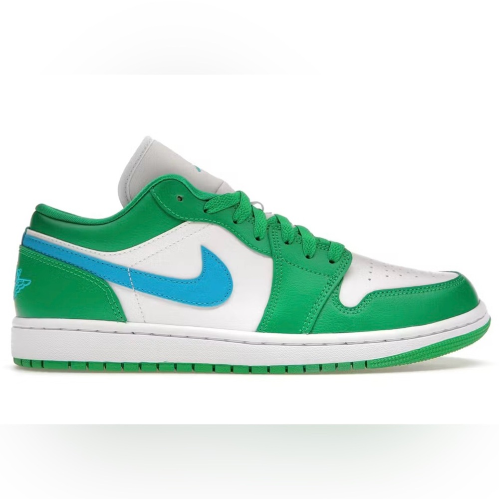 Nike Jordan 1 Low Lucky Green Aquatone Women's Shoes 8.5 US Athletic Basketball